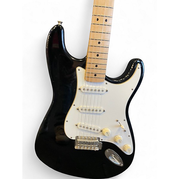 Used Fender Standard Stratocaster Black Solid Body Electric Guitar