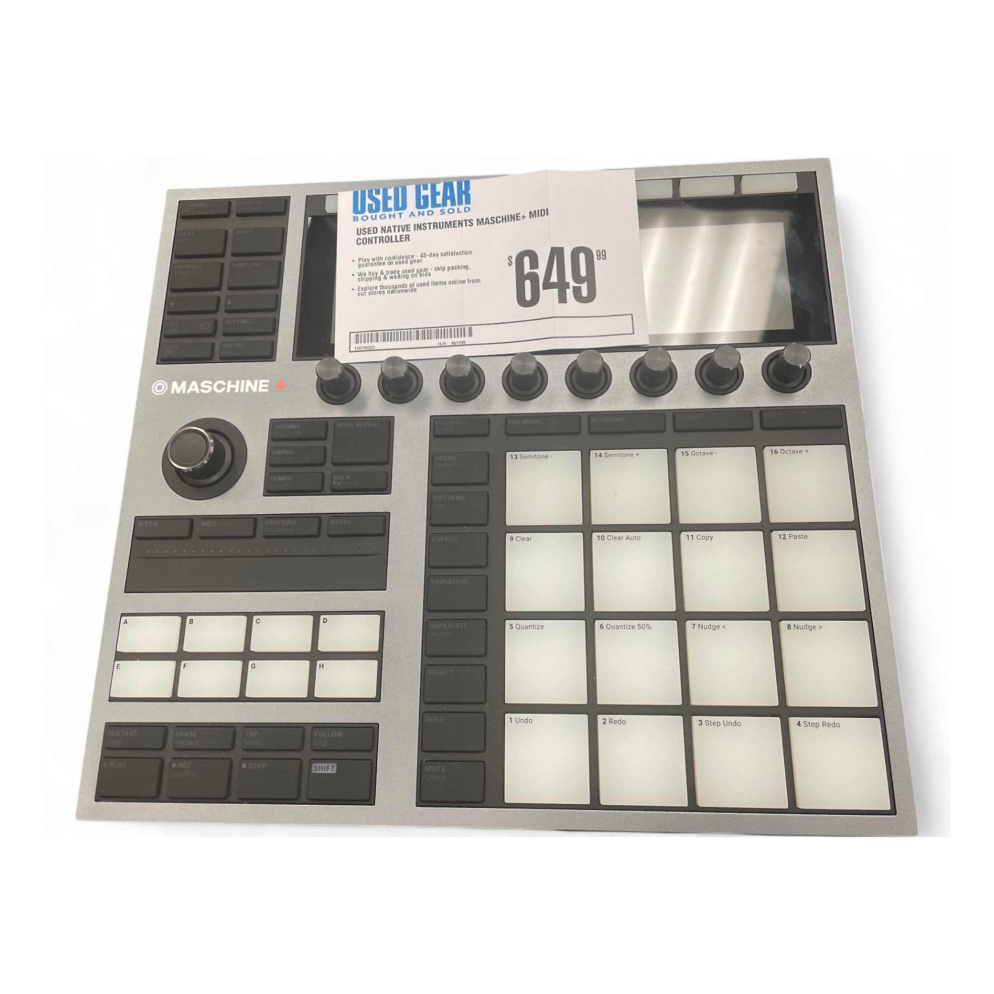 Used Native Instruments Maschine MK3 MIDI Controller
