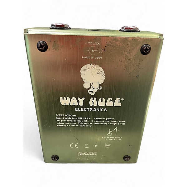 Used Way Huge Electronics WHE202 Green Rhino Overdrive Effect Pedal