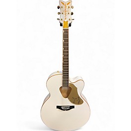 Used Gretsch Guitars G5022CE Rancher Falcon White Acoustic Electric Guitar