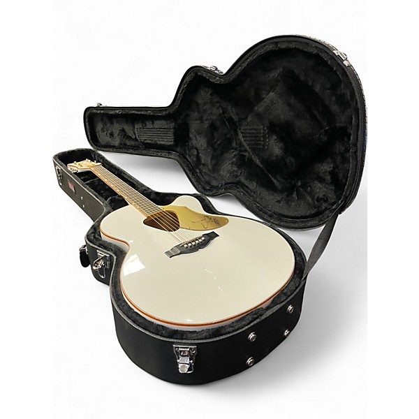 Used Gretsch Guitars G5022CE Rancher Falcon White Acoustic Electric Guitar