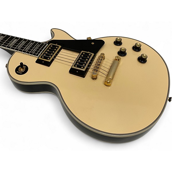 Used 2025 Epiphone Les Paul Custom Antique Ivory Solid Body Electric Guitar