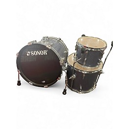 Used SONOR 3 Piece Safari Blue Sparkle Drum Kit