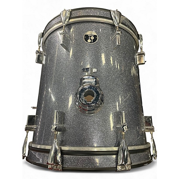 Used SONOR 3 Piece Safari Blue Sparkle Drum Kit