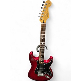 Used Fender Standard Stratocaster HSS Candy Apple Red Solid Body Electric Guitar