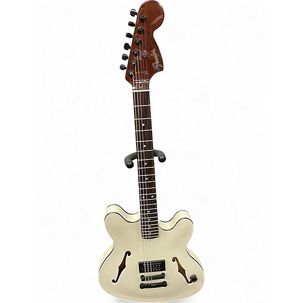 Used Fender TOM DELONGE STARCASTER Olympic White Hollow Body Electric Guitar