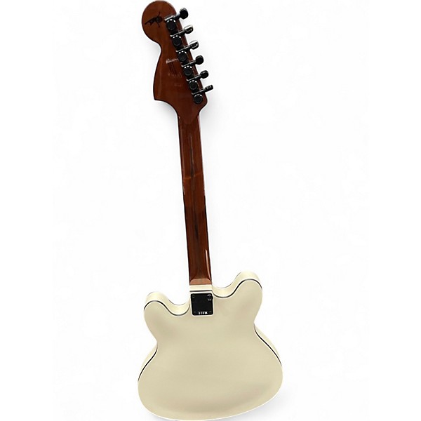 Used Fender TOM DELONGE STARCASTER Olympic White Hollow Body Electric Guitar
