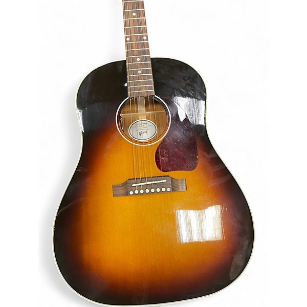 Used Gibson J45 Standard 2 Color Sunburst Acoustic Electric Guitar