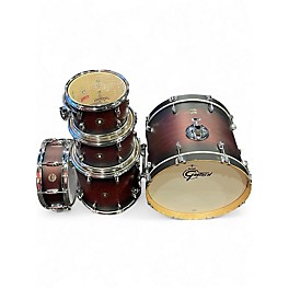 Used Gretsch Drums 5 Piece Catalina Maple Satin Deep Cherry Burst Drum Kit