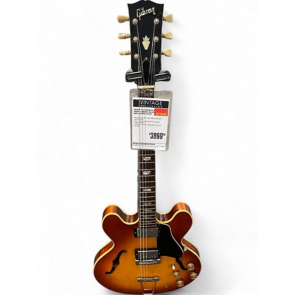 Vintage 1974 Gibson ES335 Cherry Sunburst Hollow Body Electric Guitar