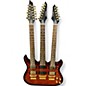 Used Galveston triple neck 6/7/12 Trans Brown Solid Body Electric Guitar thumbnail