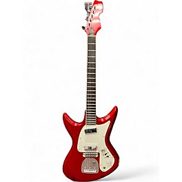 Used Eastwood Ichiban Candy Apple Red Metallic Solid Body Electric Guitar