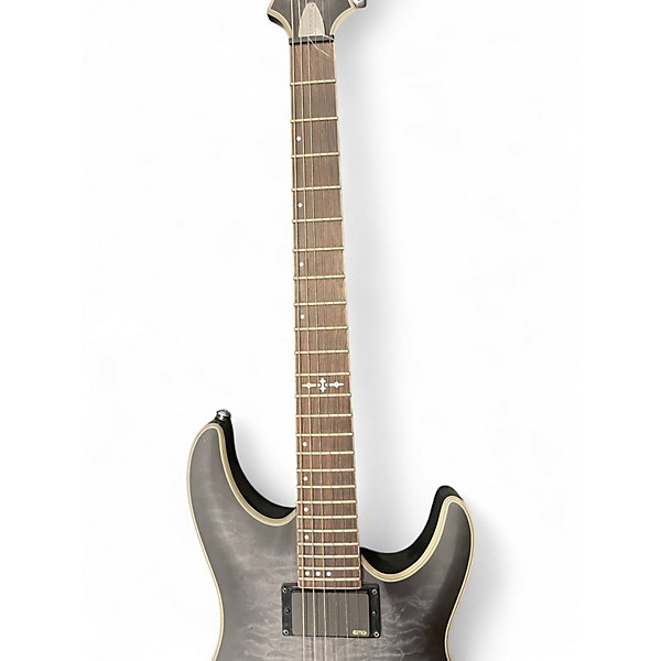 Used Schecter Guitar Research C1 Platinum Black and Silver Solid Body Electric Guitar
