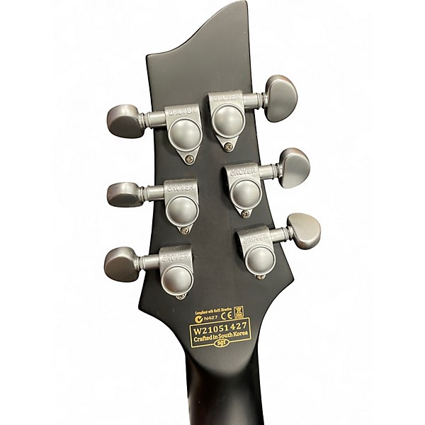 Used Schecter Guitar Research C1 Platinum Black and Silver Solid Body Electric Guitar