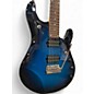 Used Ernie Ball Music Man LTD JP6 PIEZO SPARKLE BLUE FADE Solid Body Electric Guitar