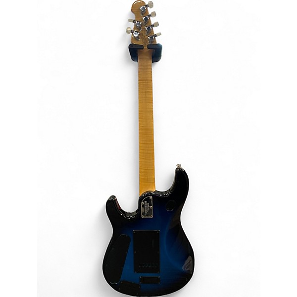 Used Ernie Ball Music Man LTD JP6 PIEZO SPARKLE BLUE FADE Solid Body Electric Guitar