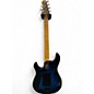 Used Ernie Ball Music Man LTD JP6 PIEZO SPARKLE BLUE FADE Solid Body Electric Guitar