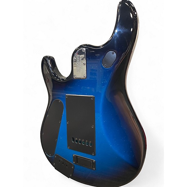 Used Ernie Ball Music Man LTD JP6 PIEZO SPARKLE BLUE FADE Solid Body Electric Guitar