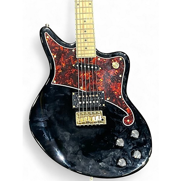Used D'Angelico DELUXE BEDFORD Black Solid Body Electric Guitar