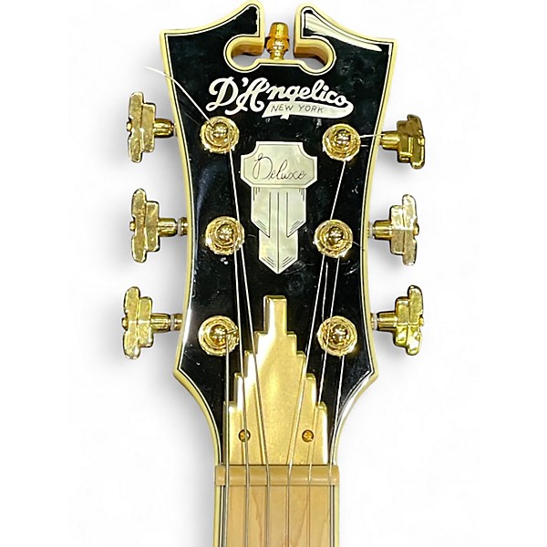 Used D'Angelico DELUXE BEDFORD Black Solid Body Electric Guitar