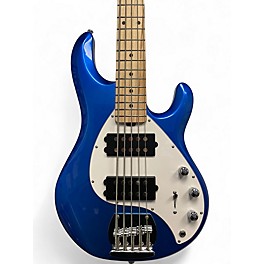 Used Sterling by Music Man Stingray 5 Blue Electric Bass Guitar