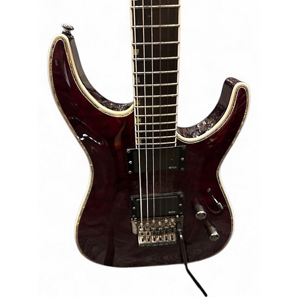 Used ESP LTD MH1000 Crimson Red Trans Solid Body Electric Guitar