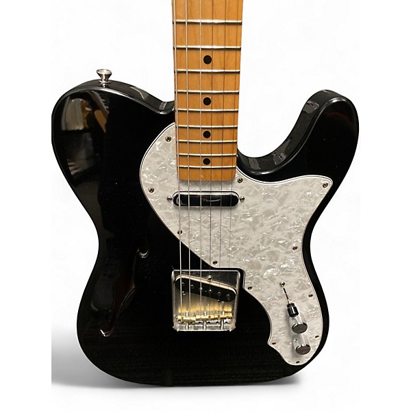 Used Fender Vintera 60s Telecaster Thinline Black Solid Body Electric Guitar