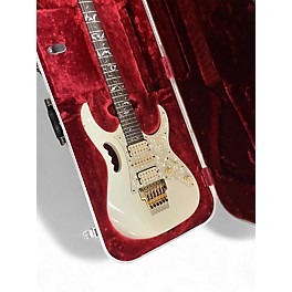 Used 2005 Ibanez JEM7V Steve Vai Signature White Solid Body Electric Guitar