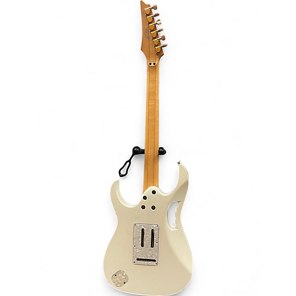 Used 2005 Ibanez JEM7V Steve Vai Signature White Solid Body Electric Guitar
