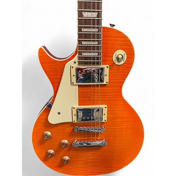 Used Michael Dolsey LPMD Trans Orange Solid Body Electric Guitar