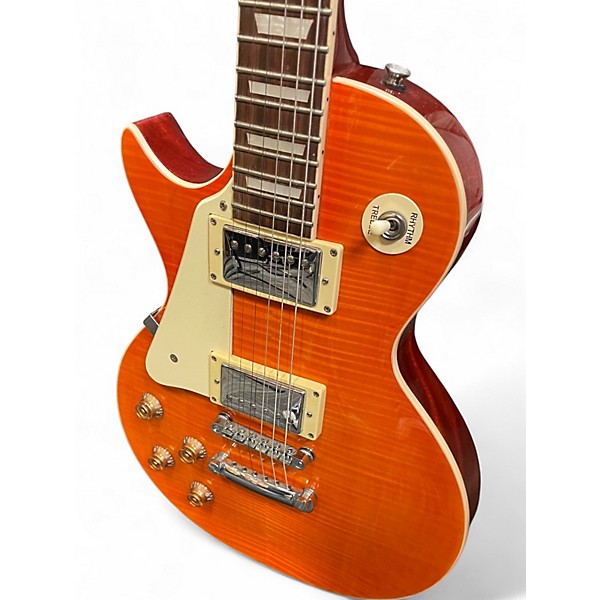 Used Michael Dolsey LPMD Trans Orange Solid Body Electric Guitar