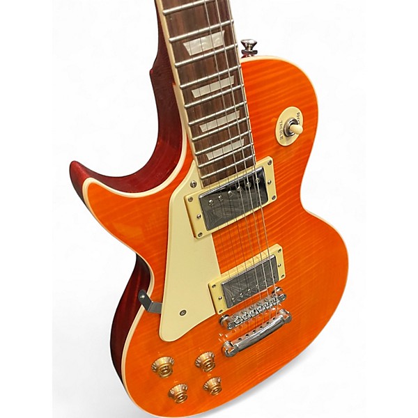 Used Michael Dolsey LPMD Trans Orange Solid Body Electric Guitar