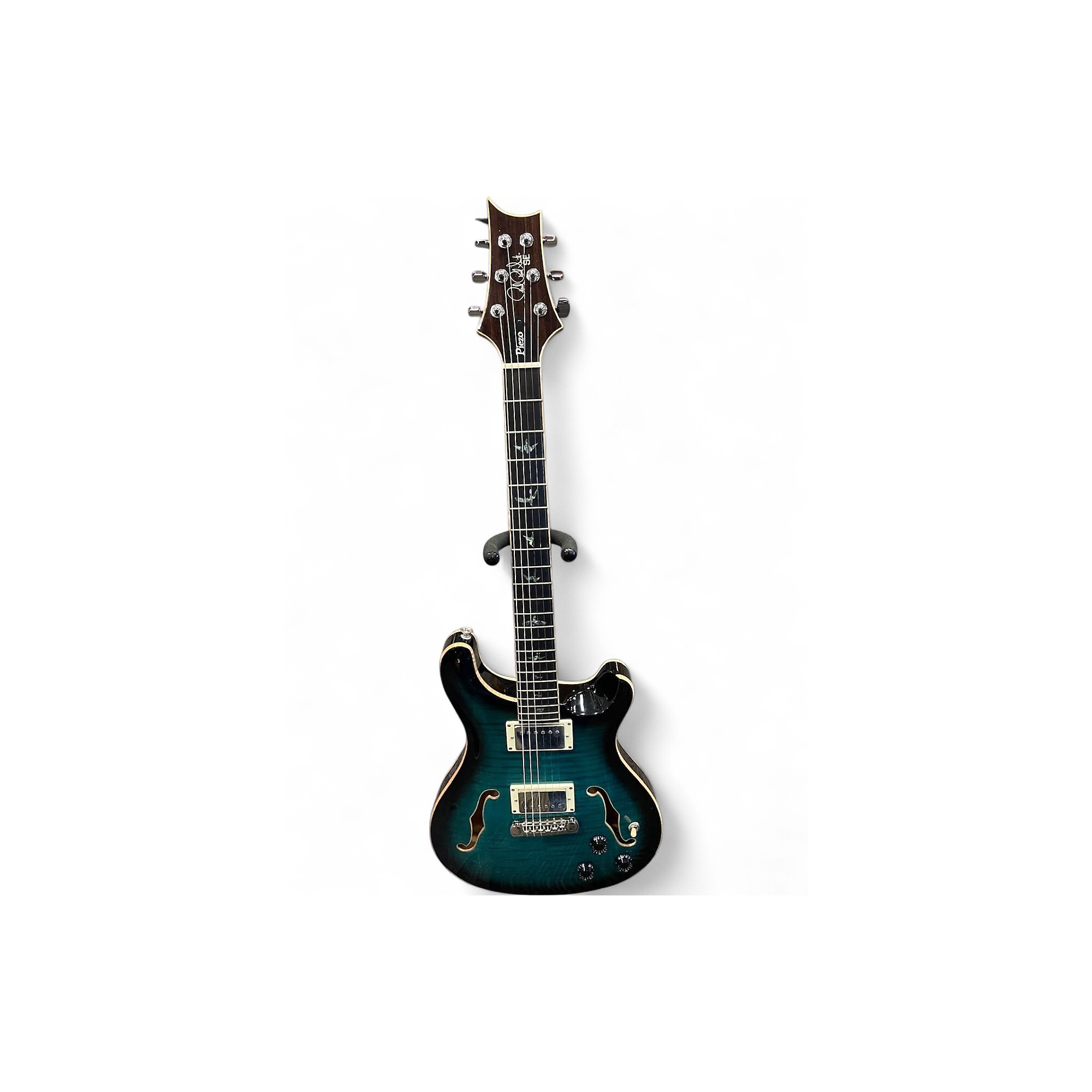 Used PRS SE HOLLOWBODY II PIEZO PEACOCK BLUE Hollow Body