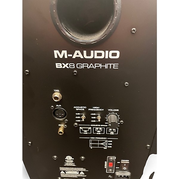 Used M-Audio BX8 GRAPHITE Powered Monitor