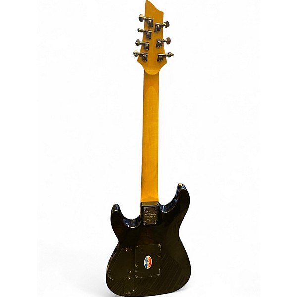 Used Schecter Guitar Research Damien Elite 7 Black Solid