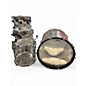 Used DW 4 Piece Design Series Acrylic Clear Drum Kit thumbnail