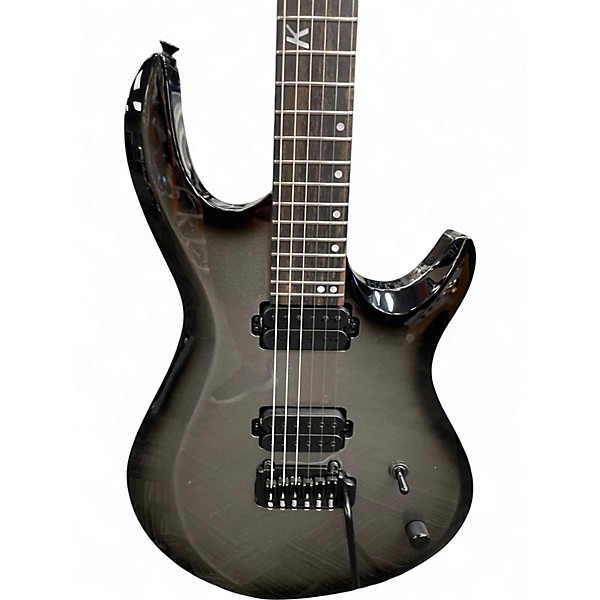 Used Kiesel Custom Aries 2 silver burst Solid Body Electric Guitar