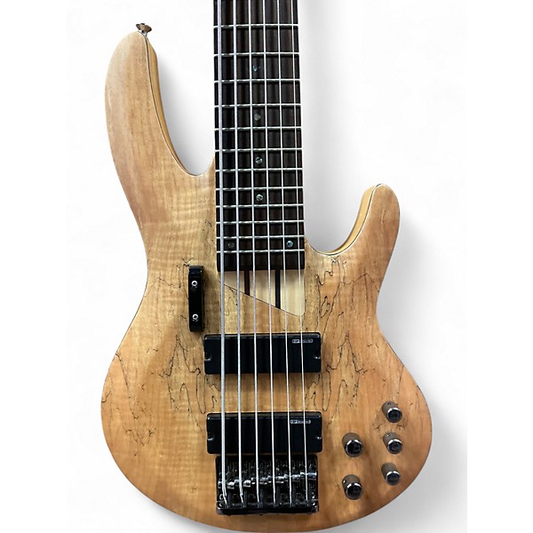 Used ESP LTD B206SM 6 String Spalted Maple Electric Bass Guitar