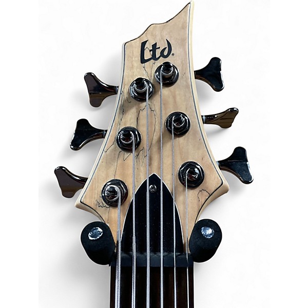 Used ESP LTD B206SM 6 String Spalted Maple Electric Bass Guitar