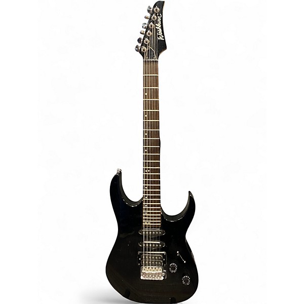 Used Washburn WR-150 Black Solid Body Electric Guitar