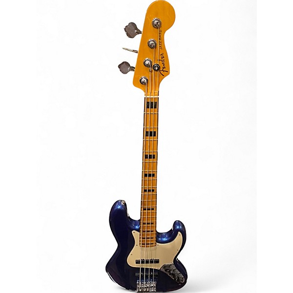 Used Fender American Ultra Jazz Bass COBALT BLUE Electric Bass Guitar