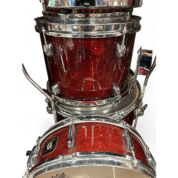 Used Gretsch Drums 6 Piece Catalina Birch Wine Red Drum Kit