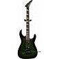 Used Jackson Dinky JS32Q Transparent Green Burst Solid Body Electric Guitar thumbnail