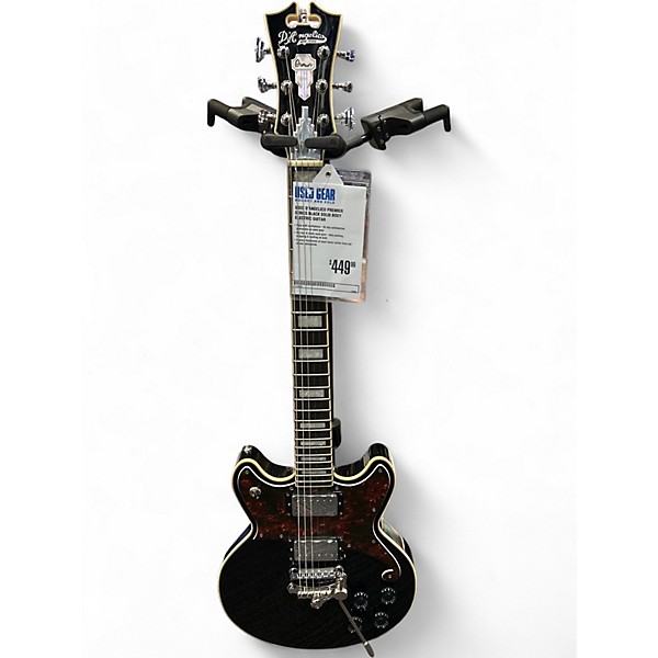 Used D'Angelico Premier Series Black Solid Body Electric Guitar