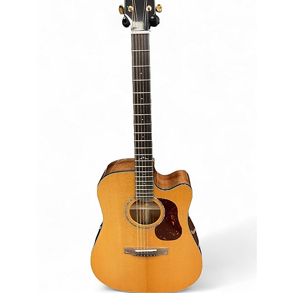 Used Cort DC6 Natural Acoustic Electric Guitar