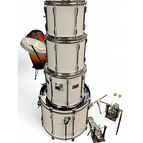 Used Pearl 4 Piece EXPORT PRO SERIES WHITE Drum Kit