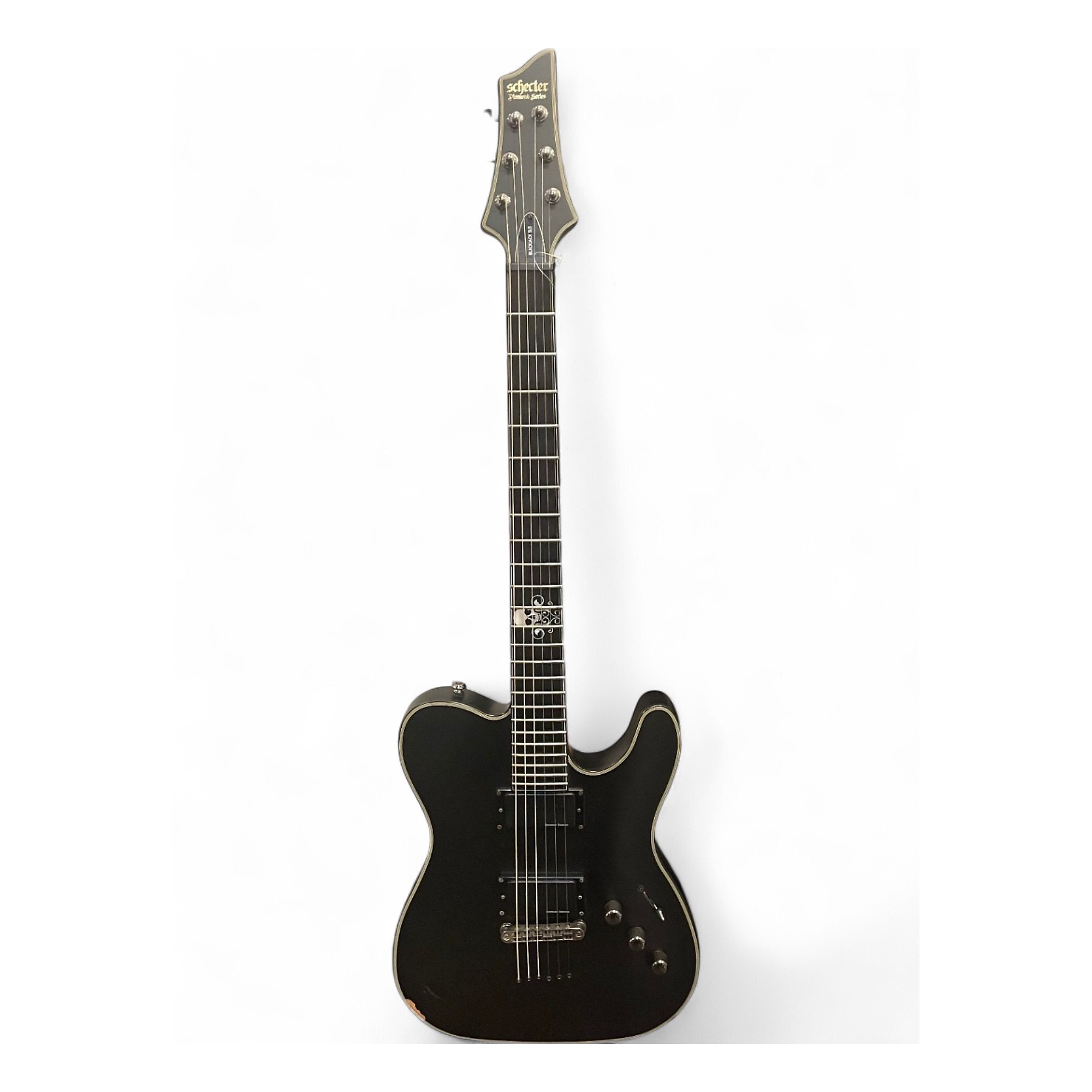 Used Schecter Guitar Research BLACKJACK SLS Black Solid Body