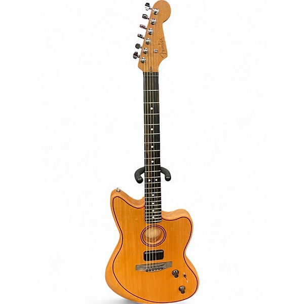 Used Fender American Acoustasonic Jazz Master Natural Acoustic Electric Guitar