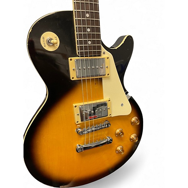 Used Jds 1980's LP STYLE 2 Tone Sunburst Solid Body Electric Guitar