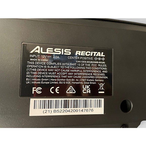 Used Alesis RECITAL Digital Piano